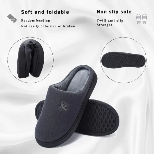Miniatura 3 de Pantuflas de espuma viscoelástica para mujer y hombre.