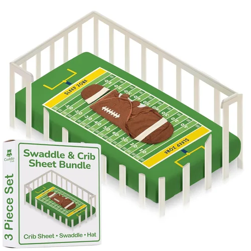 Cuddle Club Juego de regalo para recién nacido, incluye manta para envolver, sombrero y sábana para cuna en estilos divertidos, para bebés niños y