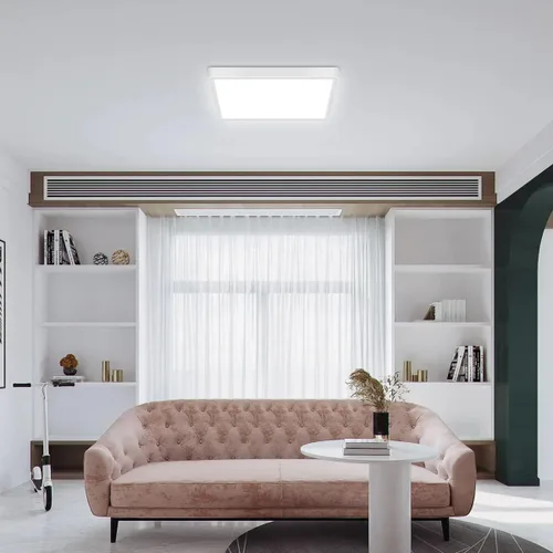 Miniatura 5 de Lámpara de techo LED regulable de 12 pulgadas con control remoto, brillo CCT completo de 24 W, luz de techo LED cuadrada ajustable, accesorio