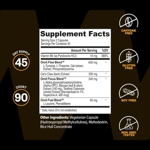 Miniatura 9 de ONNIT - Suplemento para el cerebro en cápsulas Alpha Brain