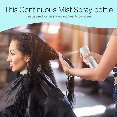 Miniatura 4 de BeautifyBeauties Botella de spray para el cabello – Botella de spray continuo Mister para peinado, limpieza, plantas, mascotas, peluqueros, salones