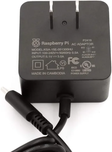 Miniatura 4 de Raspberry Pi Fuente de alimentación USB-C de 15W US - Negro