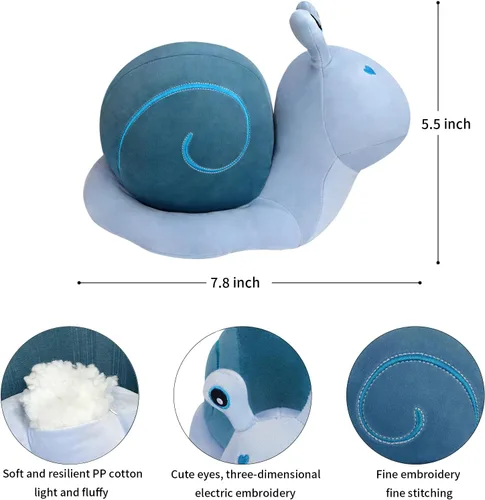 Miniatura 2 de Almohada de Peluche de Caracol Juguete Lindo Animal de Peluche Caracol Peluche Kawaii Decoración Suave Muñecos de Peluche Regalos para Adultos Niños