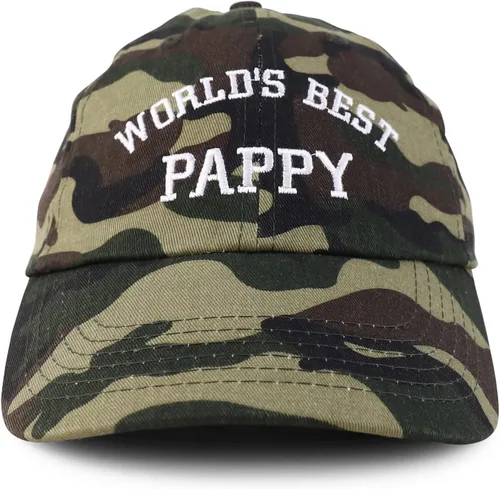 Miniatura 2 de Trendy Apparel Shop World's Best Pappy - Gorra de béisbol bordada de algodón suave de perfil bajo, talla única