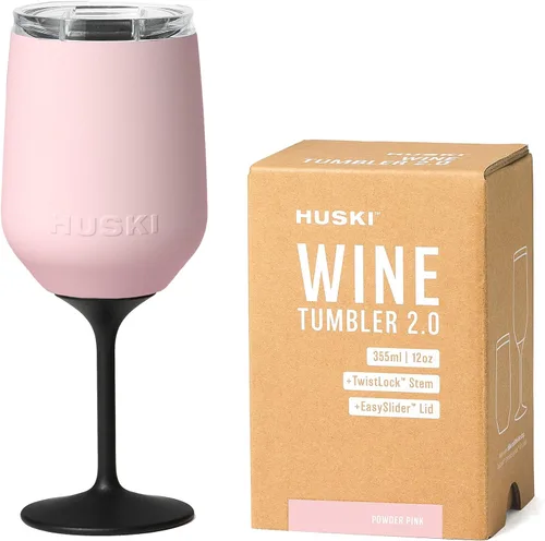 Miniatura 10 de Huski Vaso de vino 2.0 NUEVO Diseño galardonado con tallo desmontable Copa de vino de acero inoxidable premium con tapa Vaso con triple