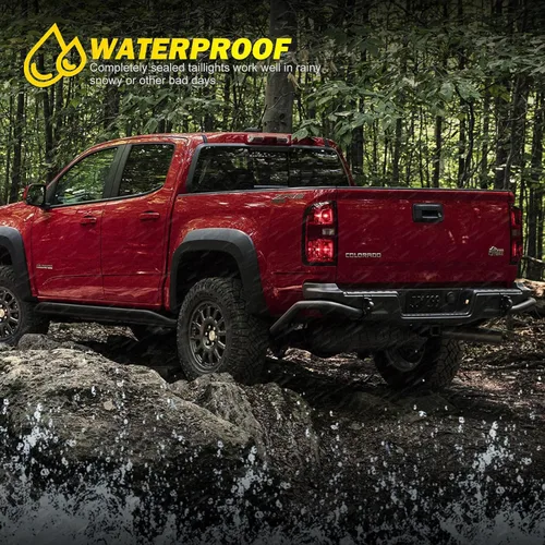 Miniatura 8 de Luz trasera para Chevy Colorado 2015-2022, lente roja, luces traseras estilo OEM, repuesto para 15-22, Colorado, 1 par 1 juego