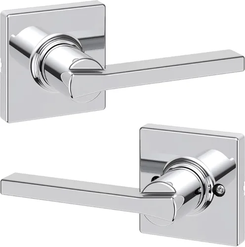 Miniatura 36 de Kwikset Casey - Manija de puerta de paso interior, palanca para puertas de armario y pasillo, manija reversible sin bloqueo, negro mate