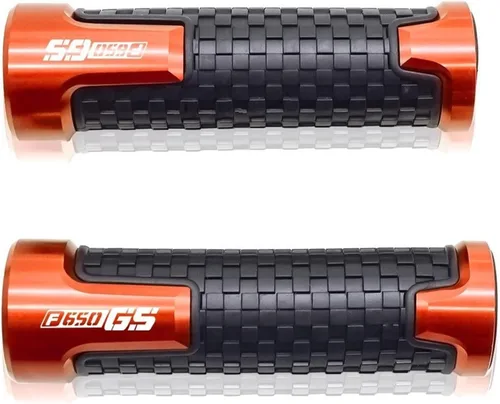 Miniatura 9 de Para BMW F650GS 2000-2007 2001 2002 2003 2004 2005 2006 F650 F 650 GS motocicleta 7/8 pulgadas 0.866 in mango manillar agarres (color : negro)