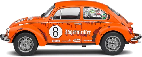 Miniatura 3 de MODELLINO en Scala COMPATIBILE CON VW Beetle 1303 N.8 Jaeger Tribute 1974 Naranja 1:18 SOLIDO SL1800518