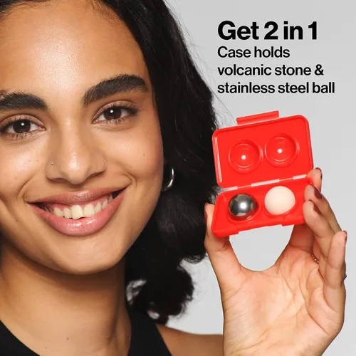 Miniatura 5 de Revlon - Paquete de recambio para el rodillo facial absorbente y refrescante, con piedras volcánicas y de acero inoxidable en una funda
