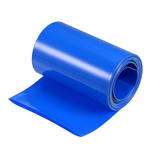 Miniatura 39 de MECCANIXITY Envoltura de Batería de PVC Termorretráctil de 127 mm de Diámetro 200 mm Plana 10 Pies (3 metros) Negra con Buena Aislación para Paquete