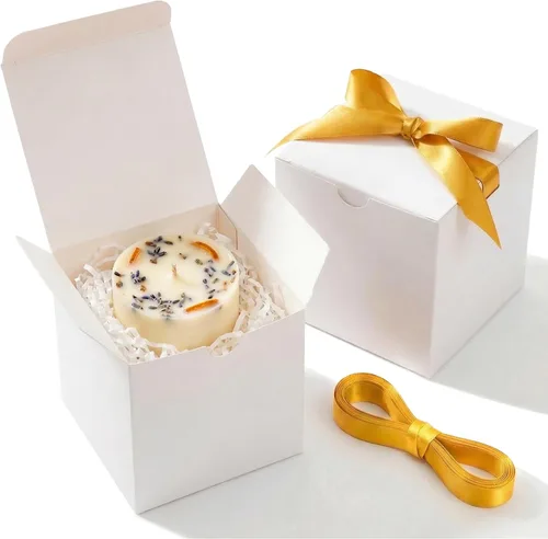 Miniatura 7 de UnicoPak Paquete de 50 cajas de regalo negras de 4 x 4 x 4 pulgadas, elegantes cajas de regalo pequeñas con tapas para fiestas de cumpleaños, bodas
