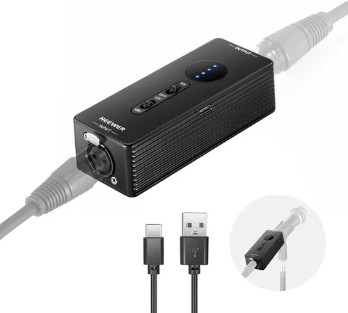 Miniatura 10 de Kit de alimentación Neewer 48 V Phantom Power de 1 canal