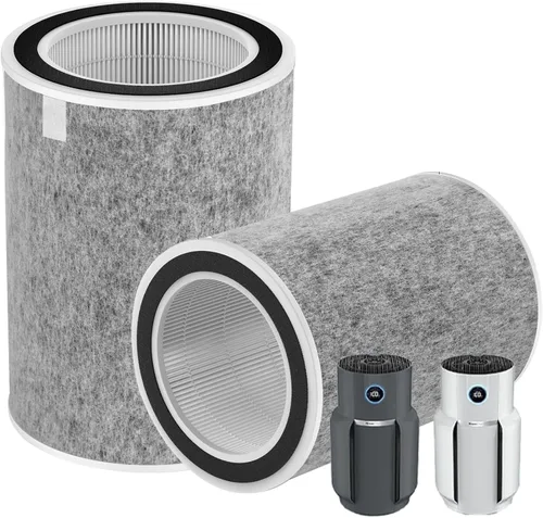Paquete de 2 filtros de repuesto HP302 HP201 compatibles con purificador de aire Shark HP201 HP202 HP302 HP301 HC502 AP1000 MAX, filtro verdadero