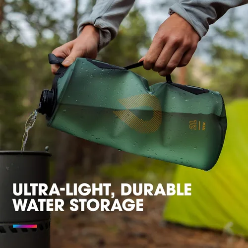 Miniatura 2 de Bolsa de almacenamiento de agua plegable para acampar (2L, 3L, 4L, 6L, 10L) - Sin BPA y PVC, bolsa de reservorio de hidratación, a prueba de fugas