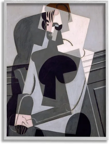 Miniatura 8 de Stupell Industries Retrato de Madame Josette Juan Gris Pintura abstracta clásica enmarcada arte de la pared, diseño por one1000paintings