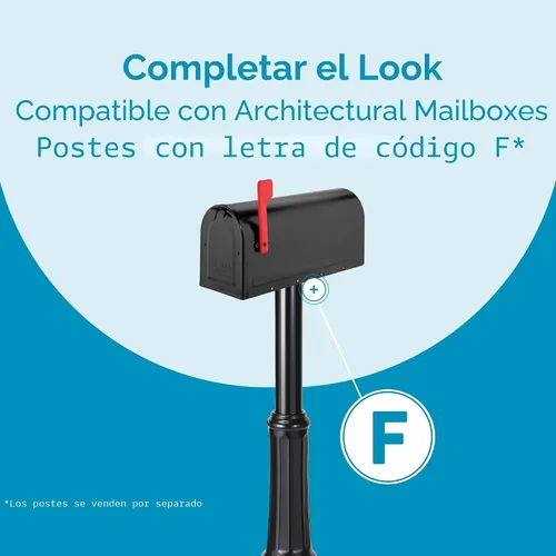 Miniatura 5 de Architectural Mailboxes 7600B-10 MB1 Buzón mediano, negro