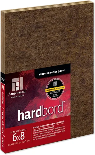 Miniatura 35 de Ampersand Art Supply Panel de Pintura de Madera Dura: Serie Museum Hardbord, 11" x 14", Perfil Plano de 1/8 Pulgada Perfil plano de 1/8 pulgadas