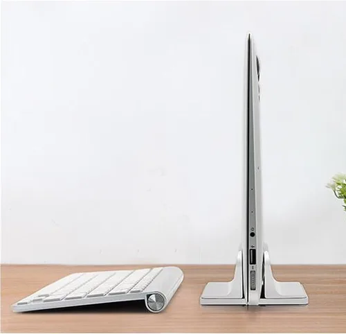 Miniatura 6 de Soporte vertical para laptop para escritorio [ajustable] Base de aluminio resistente para todas las computadoras portátiles (hasta 20.3 pulgadas)