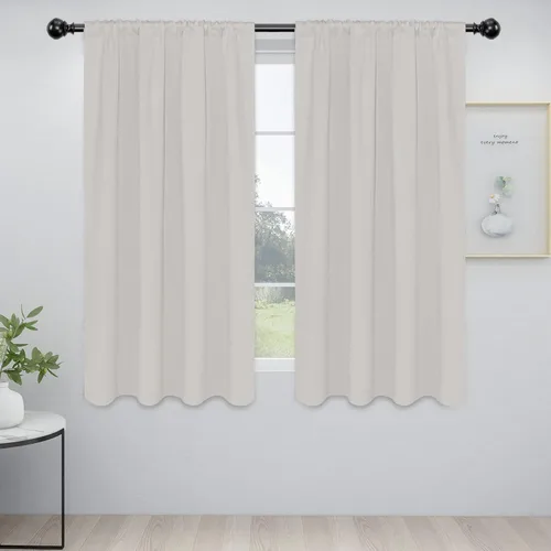 Miniatura 76 de Easy-Going - Cortinas opacas con bolsillo para varilla para el dormitorio, cortinas para ventanas que oscurecen la habitación o la sala de estar