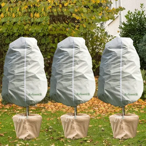 Miniatura 6 de Cubiertas para plantas, protección contra congelación, 3 paquetes de 45 pulgadas de alto x 40 pulgadas de ancho, mantas heladas para plantas al aire