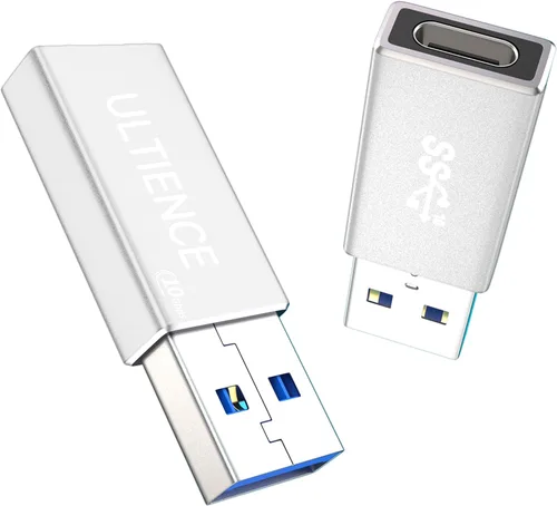 Miniatura 11 de Adaptador USB a USB C de doble cara de 10 Gbps, adaptador tipo C hembra a USB 3.2 macho, carga rápida de 60 W para iPhone 16 15 14 Plus Pro Max