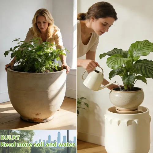 Miniatura 8 de Elevador de plantas ajustable para macetas interiores, soporte ajustable para plantas, relleno de macetas para plantas artificiales