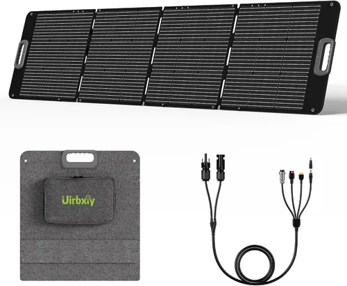Miniatura 10 de Panel solar portátil de 400 W, cargador ligero plegable con soporte mejorado, paneles solares impermeables de 36 V de 400 vatios para RV, cámper