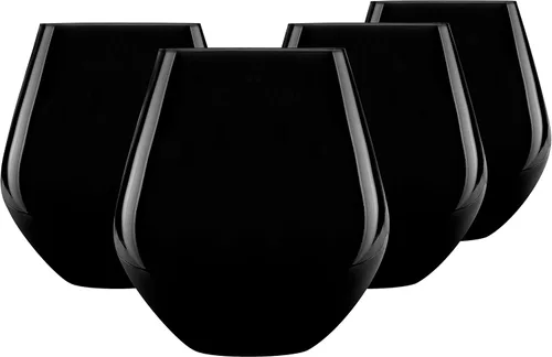 Miniatura 7 de Godinger Copas de vino, copas de vino sin tallo, copas de vino tinto, vasos para beber, copa de vino sin tallo de fabricación europea, color blanco