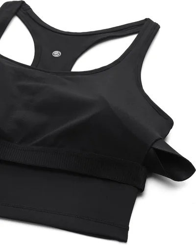 Miniatura 5 de CRZ YOGA Butterluxe - Brasier deportivo con espalda en Y para mujer, con espalda en Y, camiseta corta acolchada con cuello redondo y almohadillas