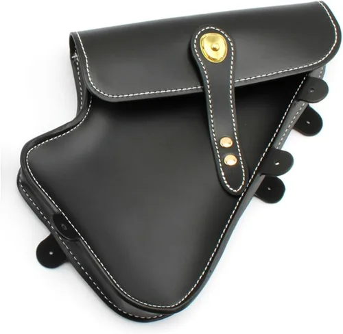 Bolsa de marco de motocicleta compatible con Scrambler Izquierda Herramienta Colocación Paquete Parachoques Reparación Barras Crash (Color: Negro,