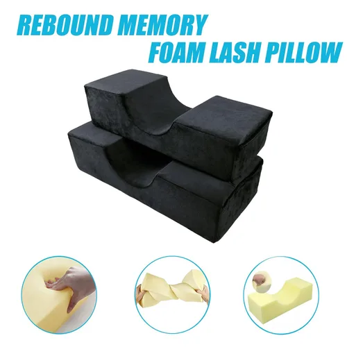 Miniatura 5 de Almohada Cómoda para Extensión de Pestañas, Almohada de Espuma Viscoelástica con Contorno Cervical para Soporte al Dormir, Almohada para Injerto