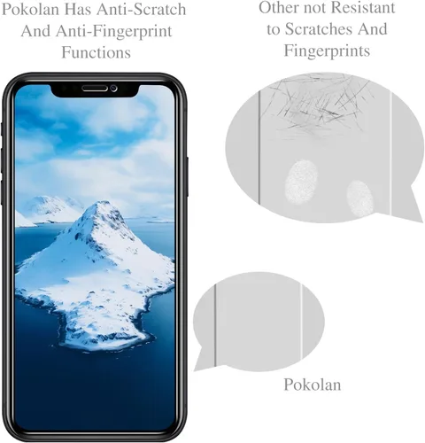 Miniatura 4 de Pokolan [Paquete de 3] Protector de pantalla de privacidad para iPhone 11/iPhone XR Película de vidrio templado antiespía, cobertura completa, sin