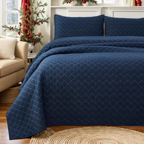 Miniatura 17 de Brandream Juego de ropa de cama de algodón de 3 piezas de 3 piezas con diseño de diamantes beige terroso, moderno, bohemio, chic y minimalista