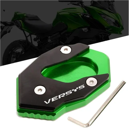 Miniatura 5 de Para Kawasaki para VERSYS 300 para VERSYS X300 para VERSYS X250 Soporte lateral Placa de soporte Accesorios de ajuste de pie con placa de soporte