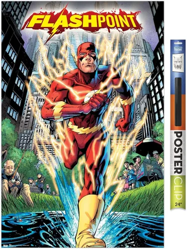 Miniatura 19 de Trends International DC Comics-The Flash-Flashpoint - Póster de pared, 14.725 x 22.375 pulgadas, versión enmarcada de madera de granero