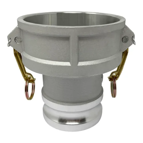 Gloxco Tipo de aluminio DA leva y ranura de manguera de montaje, reductor, 4 "Camlock hembra x 3 "Camlock macho (CAM-4030-DA-AL)