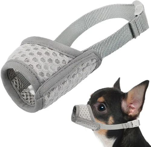 Miniatura 11 de Mayerzon Bozal para perro, bozal de malla suave para cachorros, para perros pequeños, medianos y grandes, chihuahua, caniches, beagle, perro