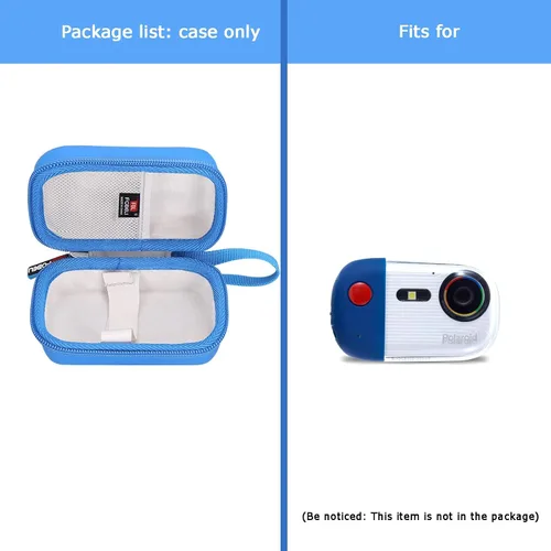 Miniatura 7 de FBLFOBELI Estuche de transporte duro EVA para cámara submarina Polaroid 18mp 4K UHD (azul)