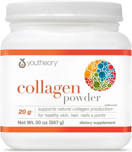 Miniatura 13 de Youtheory Colágeno en polvo – Péptidos de colágeno hidrolizados con vitamina C – Apoya huesos saludables, articulaciones y sistema inmunológico*