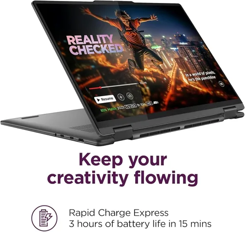 Miniatura 4 de Lenovo Yoga 7i 2 en 1, computadora portátil, pantalla táctil FHD+ 2K de 16 pulgadas, Intel Core Ultra 7 155U de 12 núcleos, LPDDR5X 16 GB, SSD 1 TB
