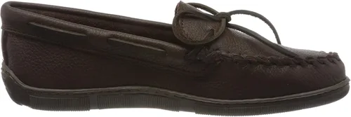 Miniatura 6 de Minnetonka Mocasines clásicos de piel de alce para hombre, Marrón