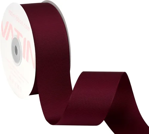 Miniatura 243 de Vatin - Rollo de cinta de grogrén, rollos de 25-50 yardas, perfecto para decoración de bodas, coronas, baby showers, envolturas de paquete de regalo