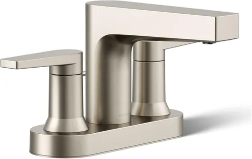 Kohler 97031-4-BN Taut - Grifo para lavabo de baño, 1.2 gpm, níquel cepillado vibrante Vibrant Brushed Nickel
