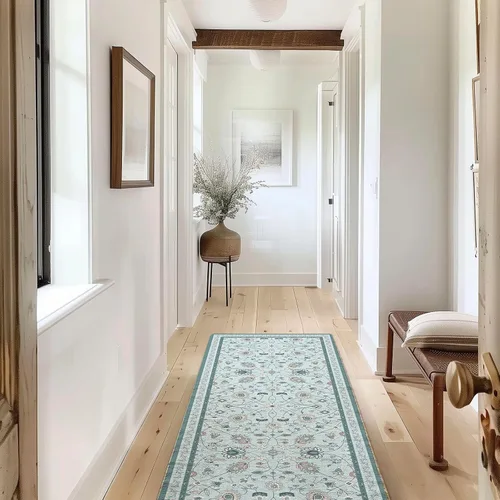 Miniatura 30 de EVERGRACE Alfombras de área para entrada, 2 x 3, de lana sintética, estilo bohemio, floral, para interiores y exteriores, alfombras pequeñas