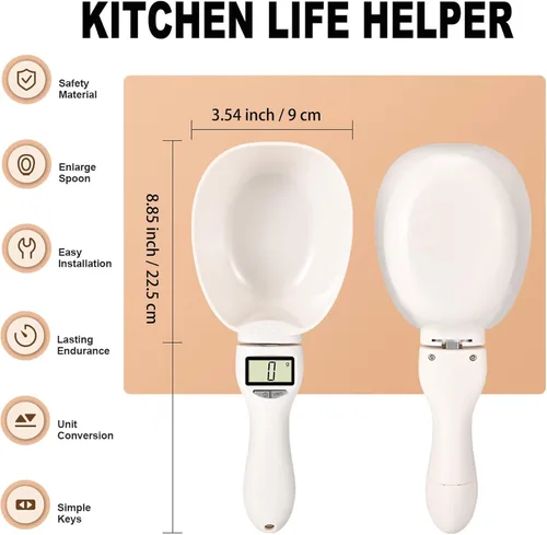 Miniatura 7 de Nueva Cuchara Medidora Digital 2025, Cuchara Medidora de Alimentos Digital - Cuchara Medidora Electrónica de Cocina para Cocinar y Hornear - Cuchara