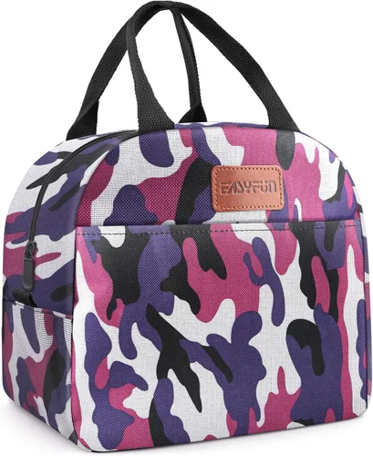 Miniatura 20 de Bolsa de almuerzo para mujeres y hombres, lonchera aislada para adultos, pequeña lonchera hermética enfriadora, contenedores de comida para almuerzo