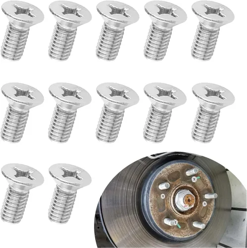 12 tornillos rotores de disco de freno OEM #93600-06014-0H, piezas de sistema de freno de repuesto automotriz compatibles con Honda Accord Civic