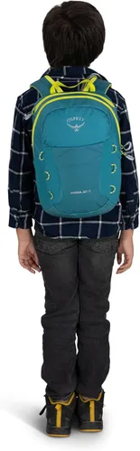 Miniatura 10 de Osprey HydraJet - Mochila de senderismo para niños (12 litros) con depósito hidráulico, toldo verde Dosel verde