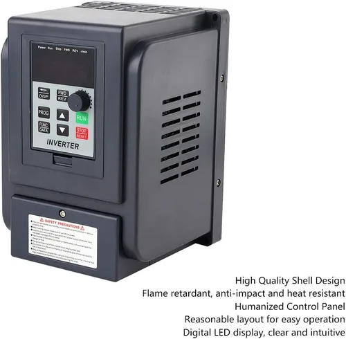 Miniatura 5 de ViaGasaFamido VFD Inversor Variable Frecuencia Drive 1 Fase 220V Entrada 3 Fase 380V Salida AT4-1500X 400Hz 8A Controlador de velocidad del motor